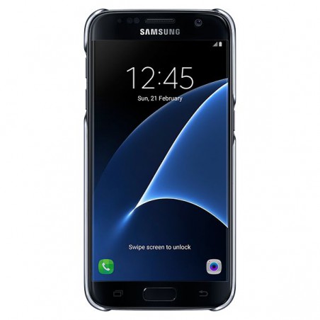 Protection Samsung Galaxy S7 5.1 noir - Etui coque protection smartphone  telephone portable pas cher